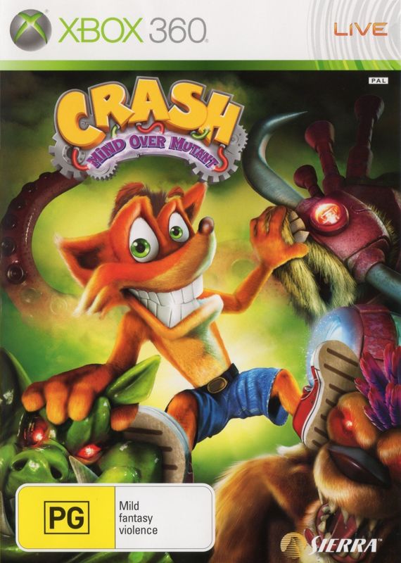 Crash Mind Over Mutant box art for Wii